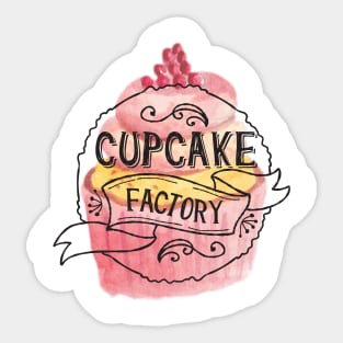 Cupcake Factory sweet design Sticker